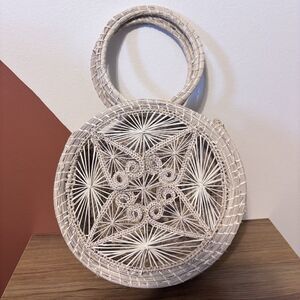 Nicaraguan Pica Palm Weave Handmade Handbag Bag Boho Artisan Coastal Beach Eco